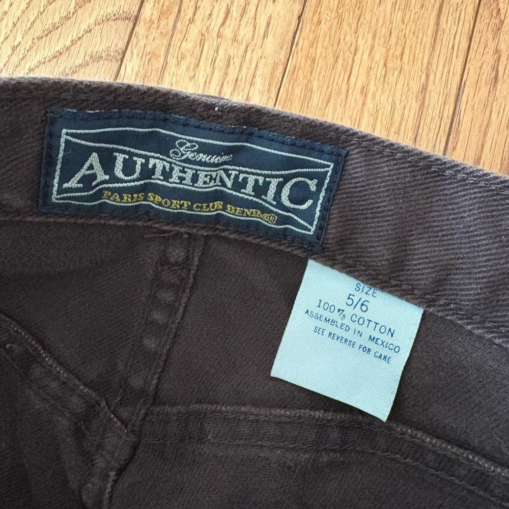NWOT Vintage Paris Sport Club Denim Women’s Classic Brown Riding Pants - Picture 10 of 13